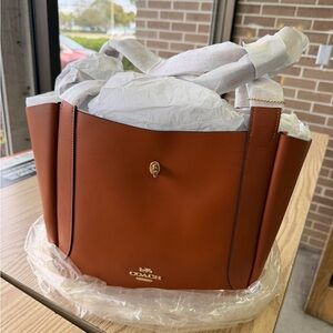 Coach Tan Leather Tote Bag